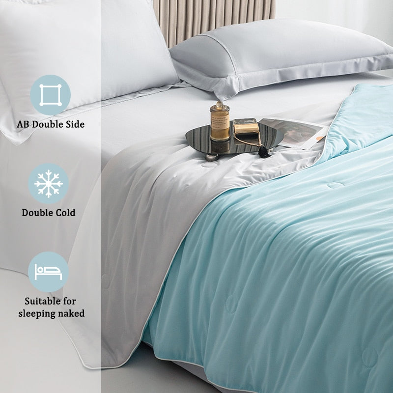 🌬️ Instant Cooling Blanket: Premium Comfort for Hot Sleepers